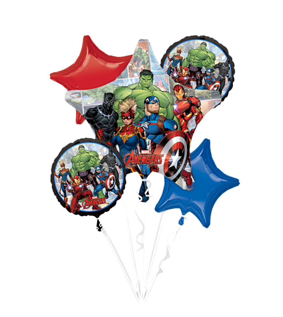 Anagram Marvel Avengers Balloon Bouquet 5ct